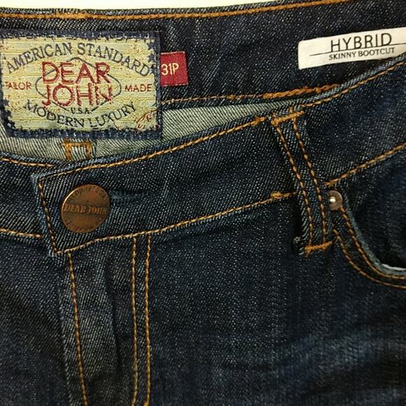 Dear John Denim Hybrid Skinny Bootcut size 31P in Sunset - Picture 3 of 8